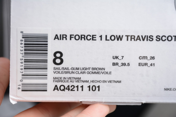 air force 1 low travis scott sail aq4211-101
