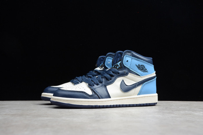 air jordan 1 kids retro high obsidian unc 555088-140