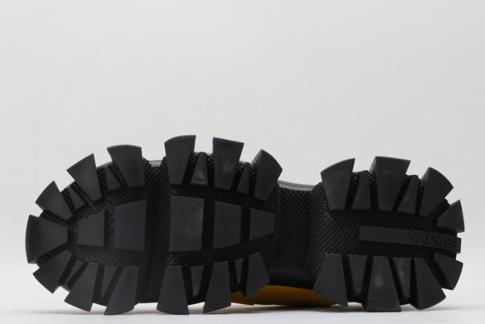 PRAD BLACK YELLOW SNEAKERS