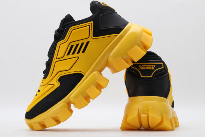 PRAD YELLOW BLACK SNEAKERS