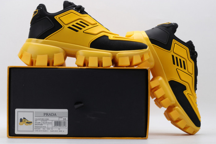 PRAD YELLOW BLACK SNEAKERS