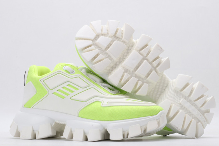 PRAD WHITE LEMON GREEN SNEAKERS