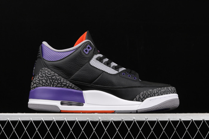 jordan 3 retro black court purple - ct8532-050