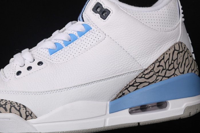 air jordan 3 retro “unc” white ct8532-104