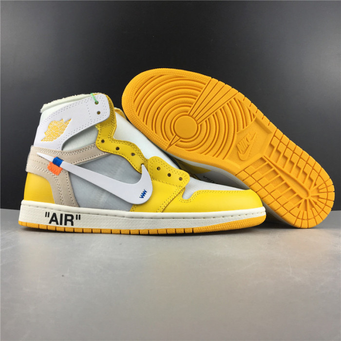 ofw air jordan 1 retro canary yellow aq0818-149