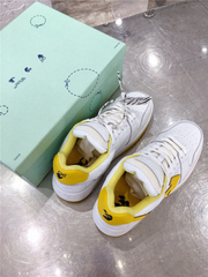 ofw out of office low-top leather sneakers