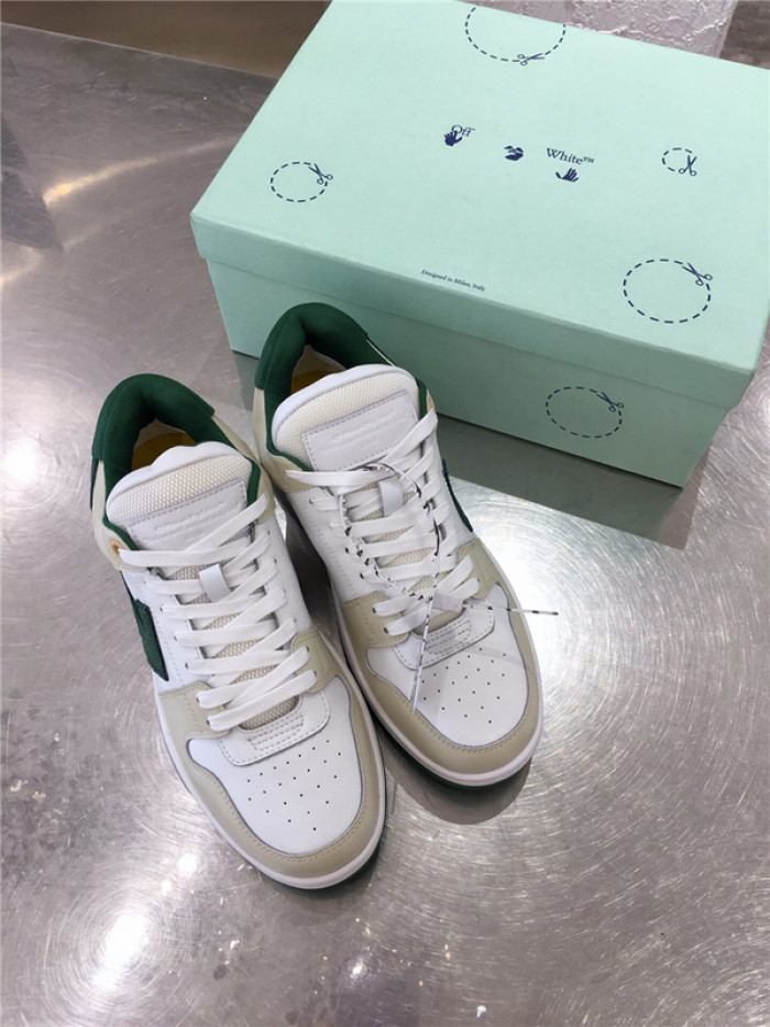 ofw out of office low-top leather sneakers