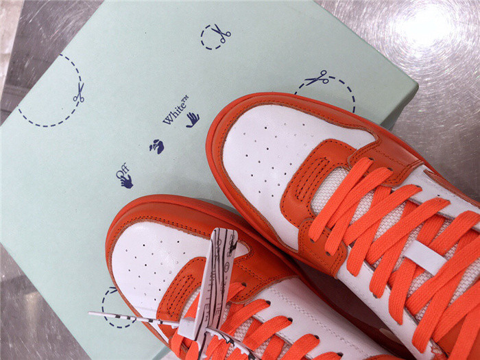 ofw out of office low-top leather sneakers