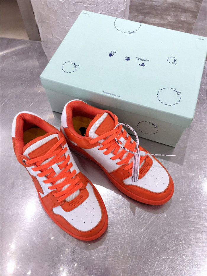 ofw out of office low-top leather sneakers