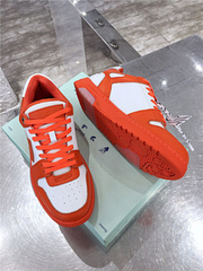ofw out of office low-top leather sneakers