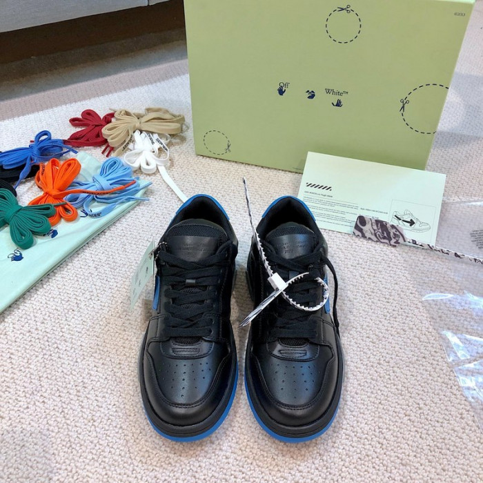 ofw out of office low-top leather sneakers