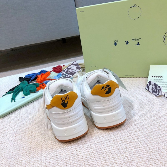 ofw out of office low-top leather sneakers