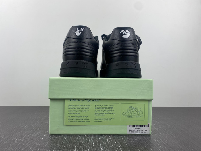 ofw out of office low-top leather sneakers