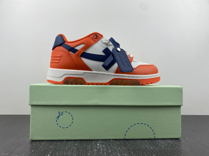 ofw out of office low-top leather sneakers