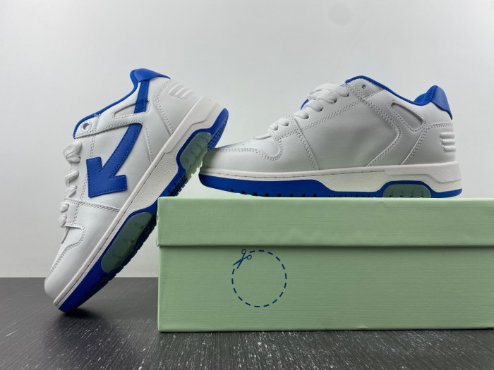 ofw out of office low-top leather sneakers