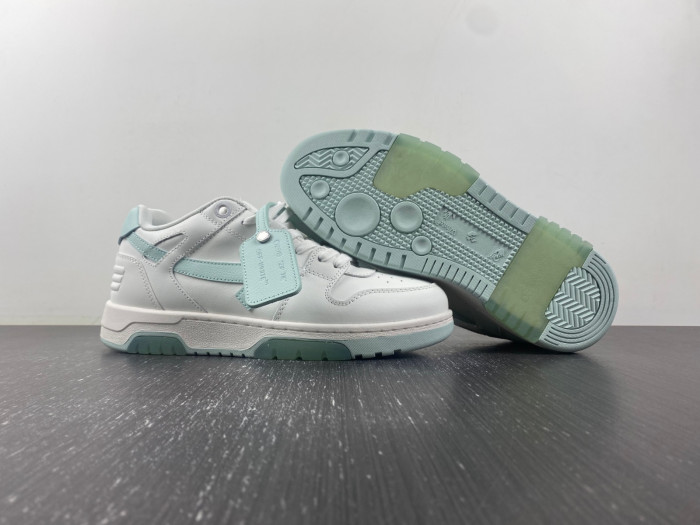 ofw out of office low-top leather sneakers