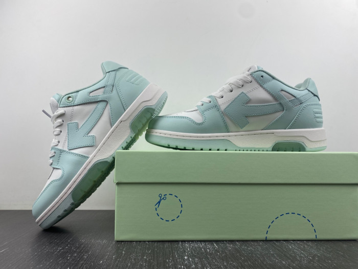 ofw out of office low-top leather sneakers