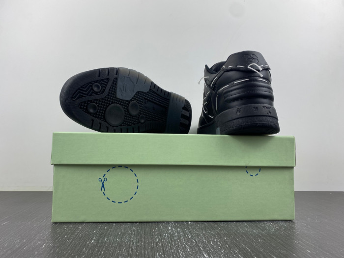 ofw out of office low-top leather sneakers