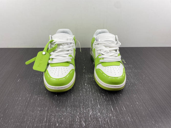 ofw out of office low-top leather sneakers