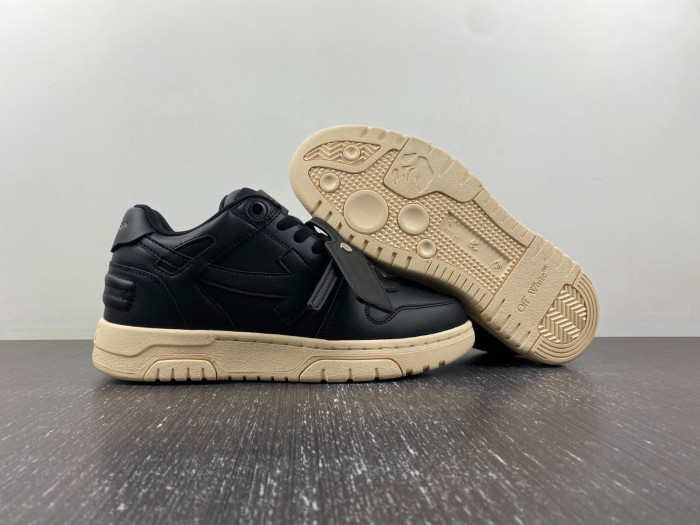 ofw out of office low-top leather sneakers