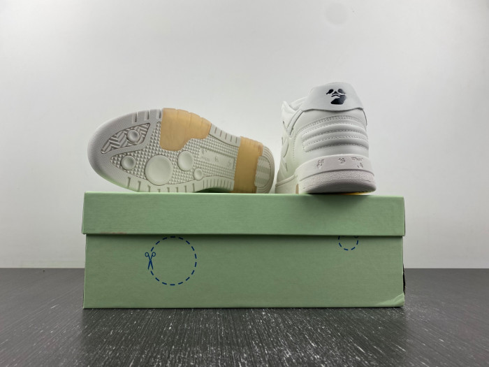 ofw out of office low-top leather sneakers