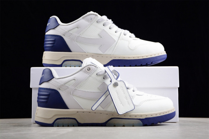 ofw out of office low-top leather sneakers