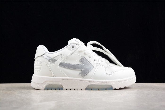 ofw out of office low-top leather sneakers