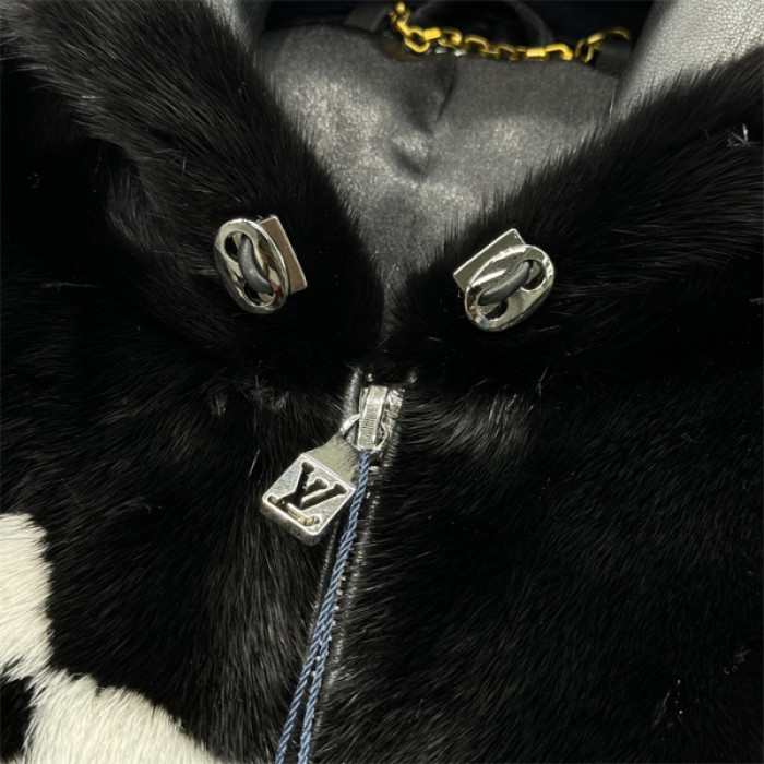 LOVT Mink fur genuine leather Jacket