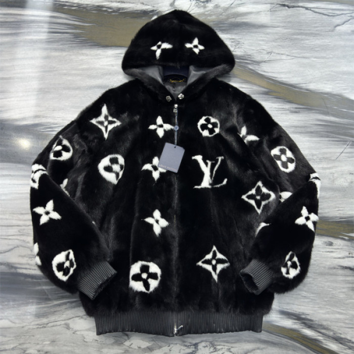 LOVT Mink fur genuine leather Jacket