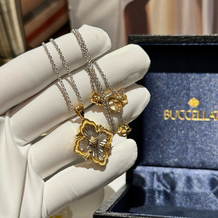 BUCCELLATI NECKLACE AND EARRING