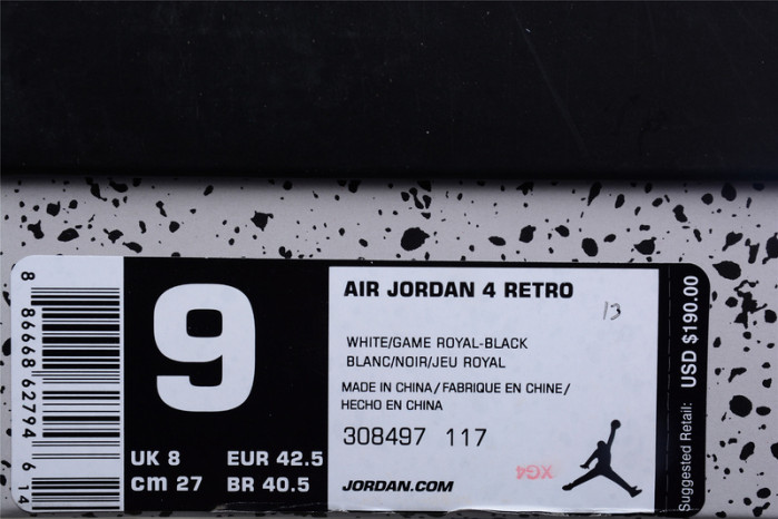 air jordan 4 retro “motorsports” 308497-117