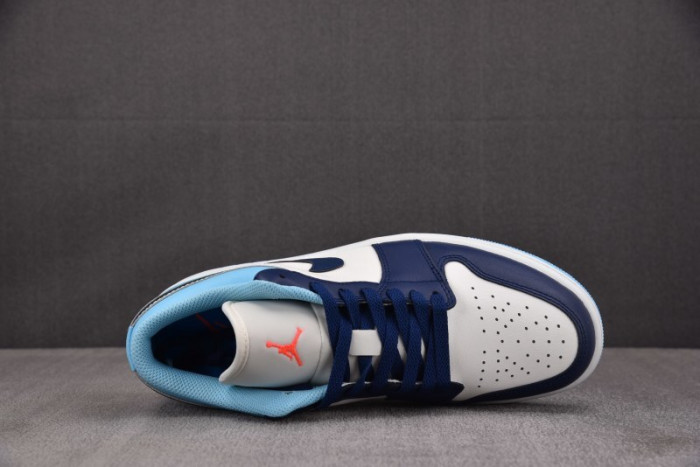 Air Jordan 1 Low Sail Blue Chill 553558-149