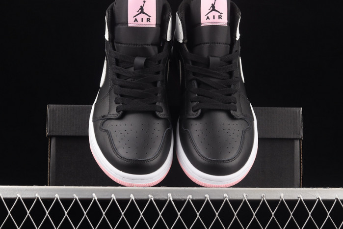 air jordan 1 mid arctic pink black 555112-061