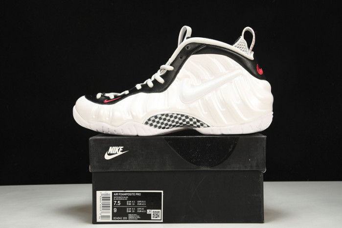 nike air foamposite pro white black university red 624041-103