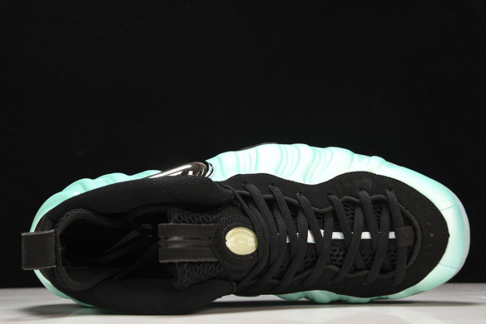nike air foamposite pro “island green” metallic platinum mens 624041-303