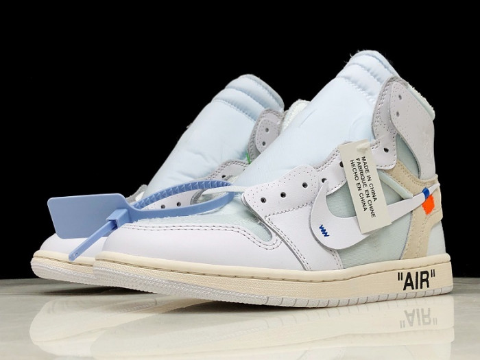 ofw air jordan 1 retro high white - aq0818-100