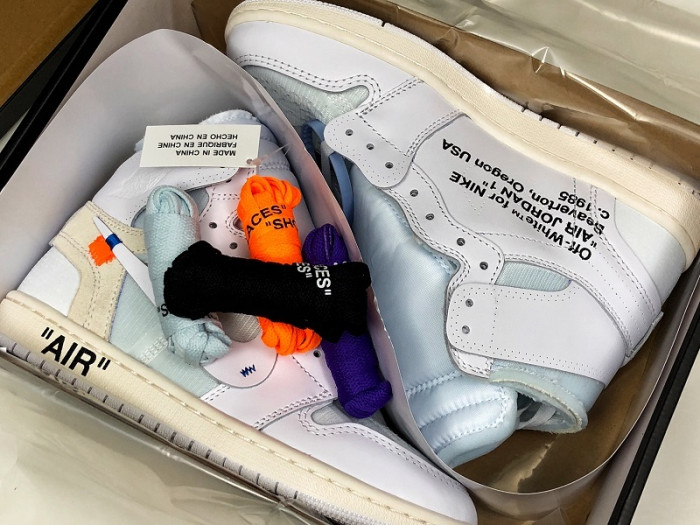 ofw air jordan 1 retro high white - aq0818-100
