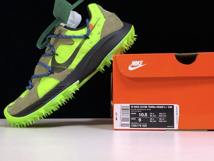 nike zoom terra kiger 5 ofw electric green - cd8179-300