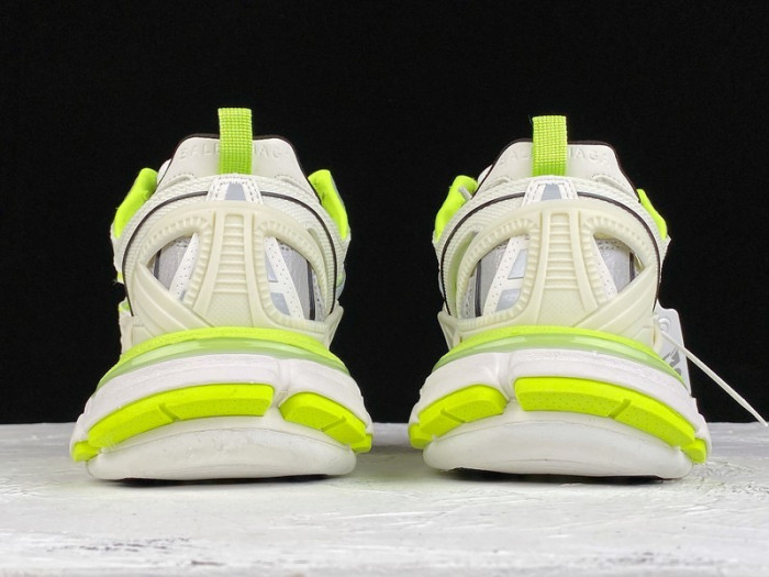 bl track trainers sneaker white yellow h903p072