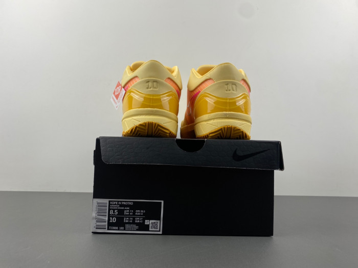 nike kobe 4 protro yellow 723908-180