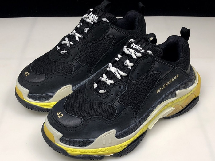 bl triple-s sneakers black yellow h903p055