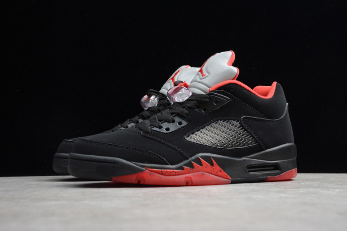 air jordan 5 retro low alternate 90 black/gym red-metallic hematite 819171-001