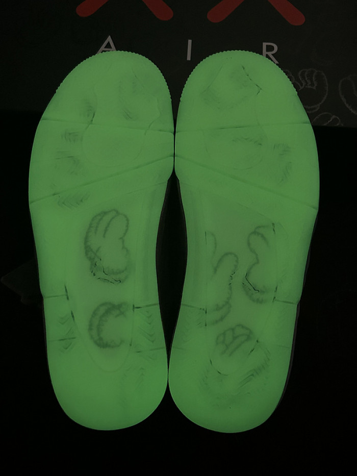 kaws x air jordan 4 grey 930155-003