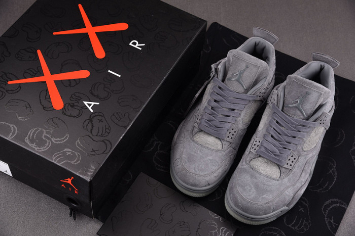 kaws x air jordan 4 grey 930155-003