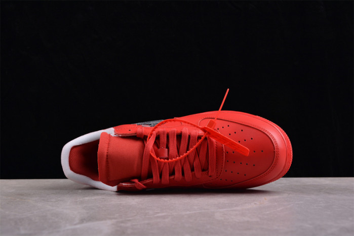 off white x nike air force 1 red ao4297-600