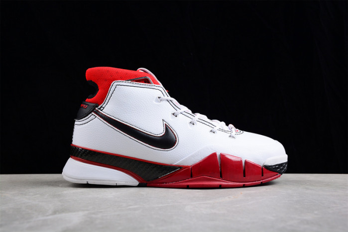 nike kobe 1 protro white black red aq2728-102
