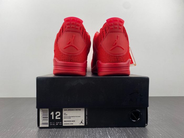 air jordan 4 retro flyknit red aq3559-600