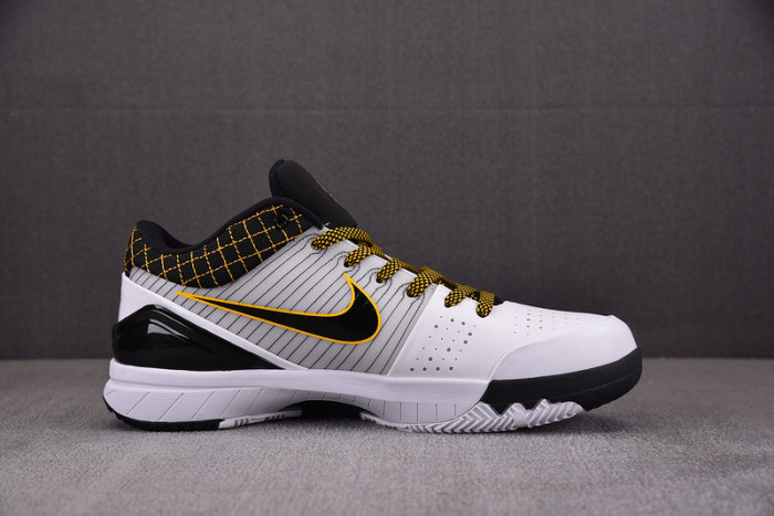 nike kobe 4 protro white black del sol av6339-101