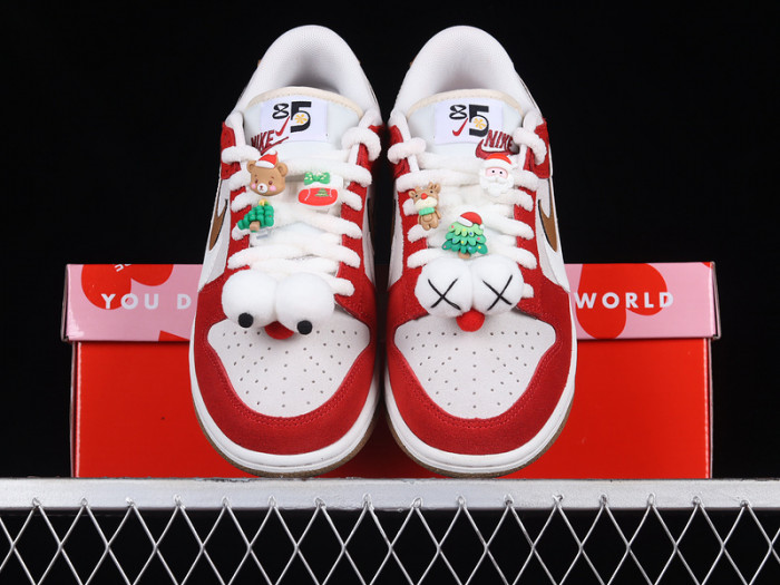 nike dunk low 85 christmas white red brown do9457-112