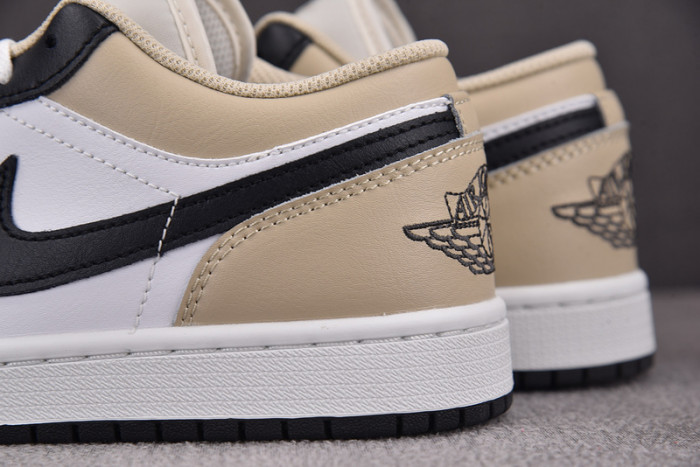 Air Jordan 1 Low "Black Toe" Tan 553558-153
